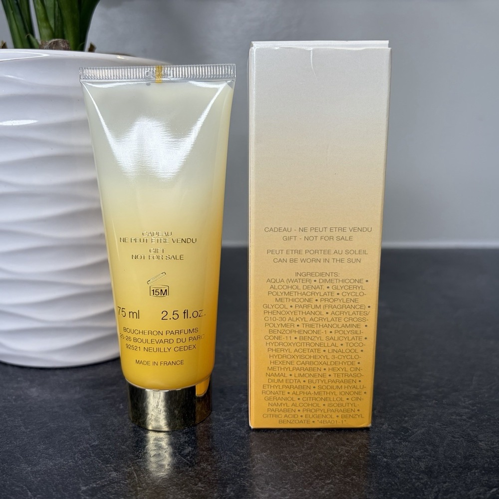 NEW Boucheron Cooling Body Lotion for Women 2.5 oz HTF - Picture 2 of 3